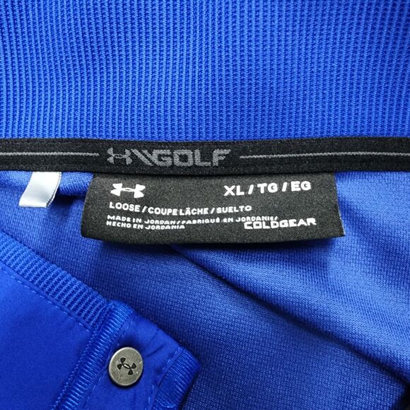 Under Armour Men's XGolf Blue Sweater Snap Button Size XL - Picture 5 of 12